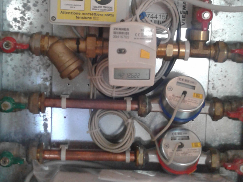 contabilizzazione consumi su radiatore in alluminio