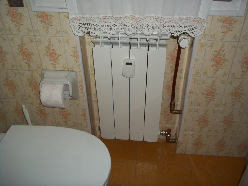 contabilizzazione consumi su radiatore bagno